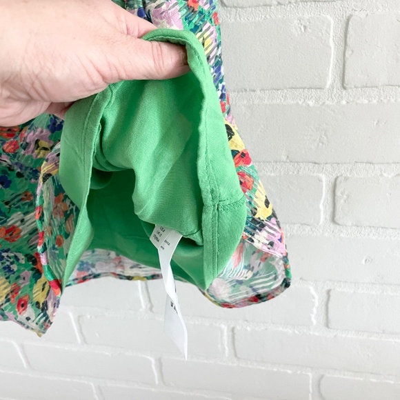 Anthropologie x Maeve Quinn Textured Cami Floral print Kwlly green Boho 8 - Picture 8 of 13